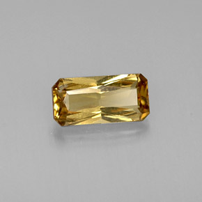 Granada de mudança de cor multicolorido natural 0,74ct, corte esmeralda, VVS-VS