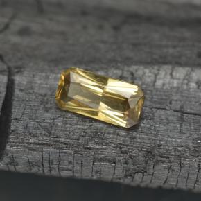 Granada que muda de cor Marrom dourado Natural 0.68ct, Corte Esmeralda, VVS-VS