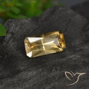 Granada que muda de cor Marrom dourado Natural 0.81ct, Corte Octógono / Esmeralda, VS