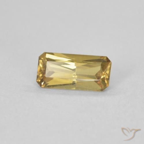 Granada que muda de cor Marrom dourado Natural 0.73ct, Corte Octógono / Esmeralda, VVS
