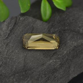 Granada de mudança de cor dourado natural 0,78ct, corte esmeralda, VVS