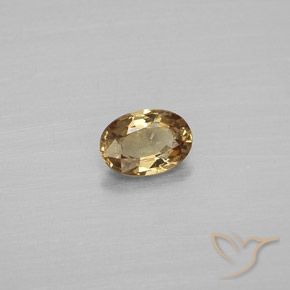 Granada que muda de cor Marrom dourado Natural 0.57ct, oval, VVS