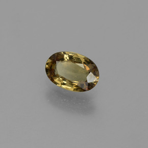 Granada de mudança de cor multicolorido natural 0,64ct, corte oval, VVS-VS