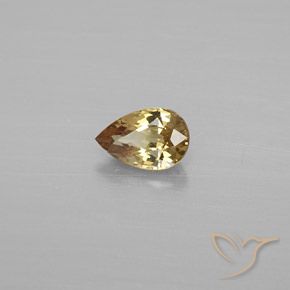 Granada que muda de cor Marrom dourado Natural 0.56ct, Formato de pêra, VVS-VS