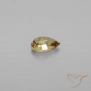 Granada que muda de cor Marrom dourado Natural 0.56ct, Formato de pêra, VVS-VS