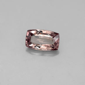 Granada que muda de cor Rosa acastanhado a vermelho Natural 0.86ct, Almofada cortada, VVS-VS