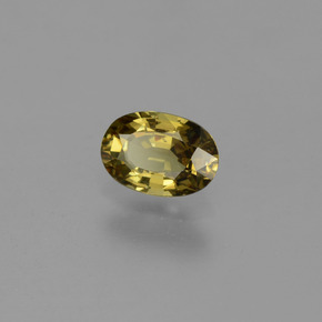 Granada que muda de cor Marrom Dourado a Laranja Natural 0.59ct, Corte Oval, VS