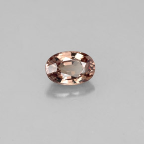 Granada que muda de cor Rosa acastanhado a vermelho Natural 0.71ct, Corte Oval, VVS-VS