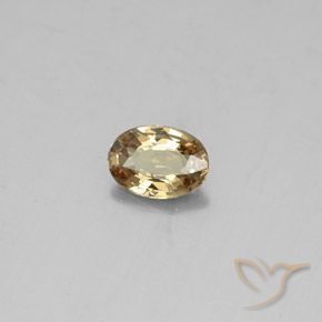 Granada que muda de cor Marrom dourado Natural 0.50ct, oval, VVS-VS