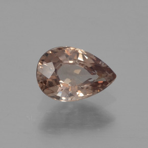 Granada de mudança de cor amarelo natural 0,48ct, formato de pêra, VVS-VS