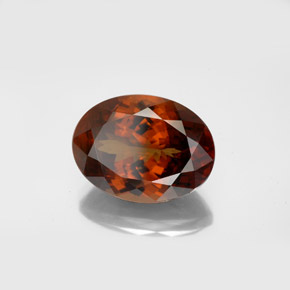 Granada de mudança de cor multicolorido natural 11,34ct, corte oval, VS-SI