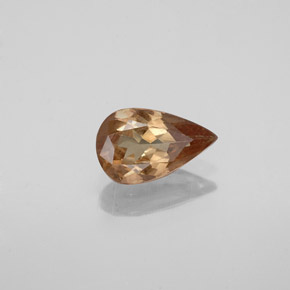 Granada de mudança de cor marrom natural 0,93ct, formato de pêra, VS