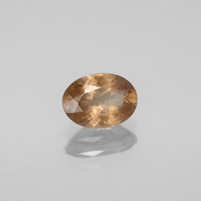 Granada de mudança de cor marrom natural 1,07ct, corte oval, VS-SI