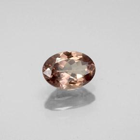 Granada de mudança de cor marrom natural 1,10ct, corte oval, VS
