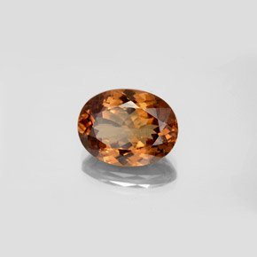 Granada de mudança de cor multicolorido natural 5,98ct, corte oval, VS-SI
