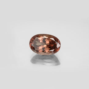 Granada de mudança de cor multicolorido natural 3,78ct, corte oval, VS
