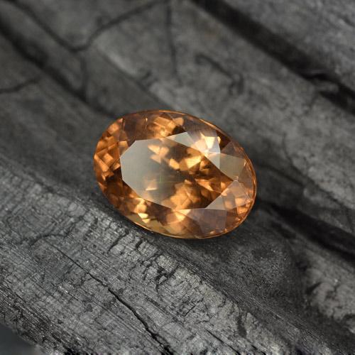 Granada que muda de cor Marrom escuro Natural 3.77ct, Corte Oval, VS-SI