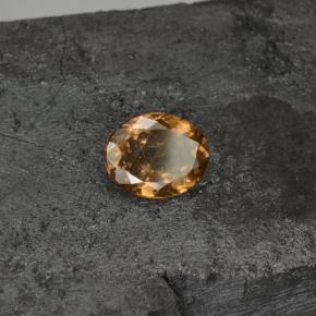 Granada que muda de cor Marrom Dourado a Laranja Natural 3.87ct, Corte Oval, VS-SI