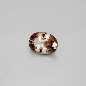 Granada de mudança de cor marrom natural 1,57ct, corte oval, VS