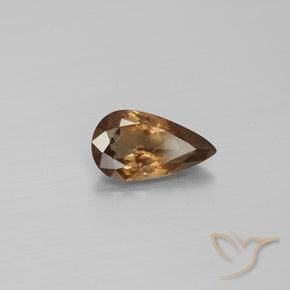 Granada que muda de cor Marrom claro Natural 1.77ct, Formato de pêra, VS-SI