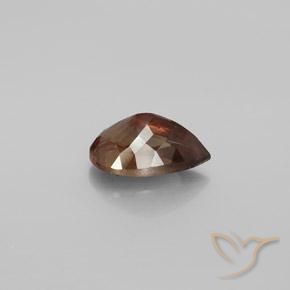 Granada de mudança de cor marrom natural 3,05ct, formato de pêra, VS-SI