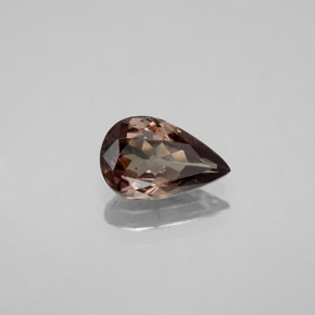 Granada de mudança de cor multicolorido natural 1,27ct, formato de pêra, VS