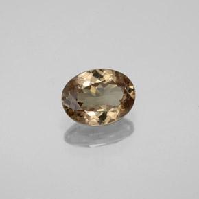 Granada de mudança de cor marrom natural 1,48ct, corte oval, VS-SI