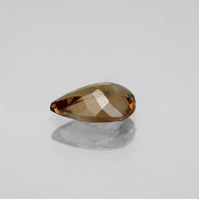 Granada que muda de cor Marrom claro Natural 1.41ct, Formato de pêra, VS