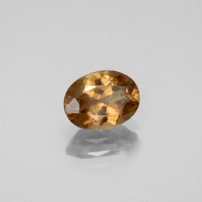 Granada que muda de cor Marrom Dourado a Laranja Natural 1.62ct, Corte Oval, VS-SI