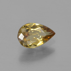 Granada de mudança de cor multicolorido natural 0,47ct, formato de pêra, VVS