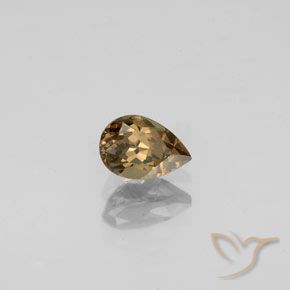 Granada que muda de cor Marrom dourado Natural 0.61ct, Formato de pêra, VVS-VS