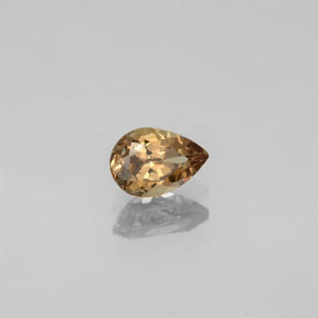 Granada de mudança de cor multicolorido natural 0,57ct, formato de pêra, VS