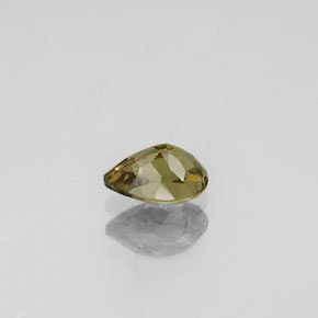 Granada de mudança de cor multicolorido natural 0,63ct, formato de pêra, VS