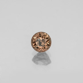 Granada de mudança de cor multicolorido natural 0,61ct, corte redondo, VVS-VS