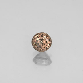 Granada de mudança de cor multicolorido natural 0,53ct, corte redondo, VS