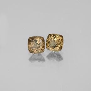 Pedras preciosas de Granada que muda de cor Marrom Dourado a Laranja natural de  ct, Almofada cortada, VVS-VS