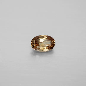 Granada que muda de cor Marrom Dourado a Laranja Natural 0.62ct, Corte Oval, VVS-VS