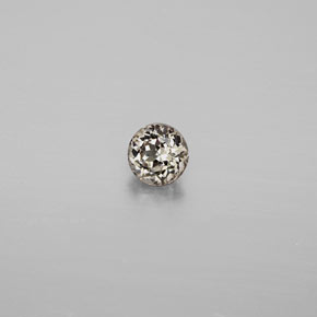 Granada de mudança de cor multicolorido natural 0,38ct, corte redondo, VS