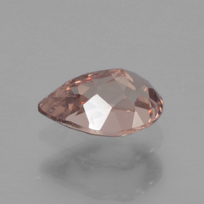 Granada que muda de cor Castanho claro médio Natural 0.46ct, Formato de pêra, VS
