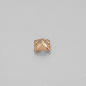 Granada de mudança de cor multicolorido natural 0,40ct, quadrado, VS