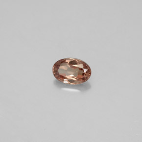 Granada de mudança de cor multicolorido natural 0,55ct, corte oval, VS