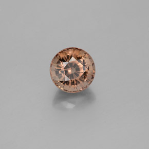Granada de mudança de cor multicolorido natural 1,30ct, corte redondo, VVS