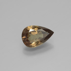 Granada de mudança de cor multicolorido natural 1,56ct, formato de pêra, VS-SI