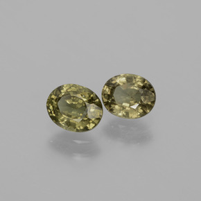 Pedras preciosas de granada de mudança de cor multicolorido natural de 1,41 ct, corte oval, VS