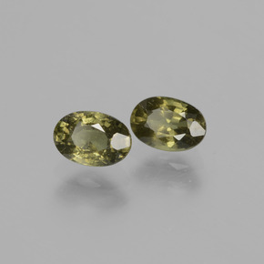 Pedras preciosas de Granada que muda de cor Amarelo dourado natural de 1.37 ct, Corte Oval, VS
