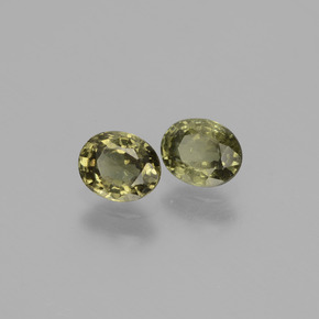 Pedras preciosas de Granada que muda de cor Marrom esverdeado a rosa avermelhado natural de  ct, Corte Oval, VS-SI