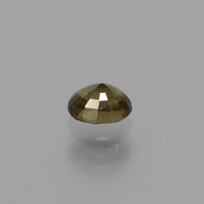 Granada de mudança de cor amarelo natural 0,57ct, corte oval, VS