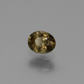 Granada que muda de cor Amarelo dourado Natural 0.68ct, Corte Oval, VS-SI