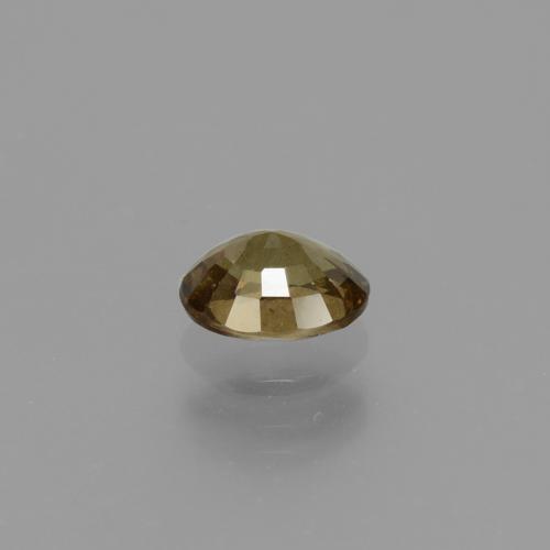 Granada de mudança de cor amarelo natural 0,65ct, corte oval, VS