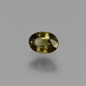 Granada de mudança de cor multicolorido natural 0,61ct, corte oval, VS